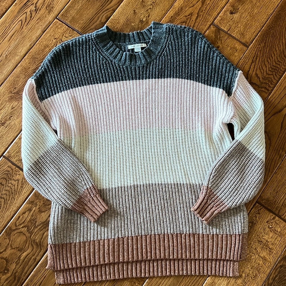 AE striped soft sweater size XS